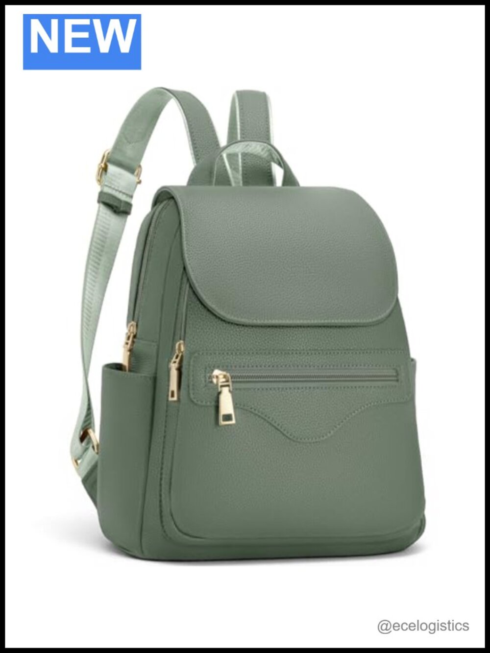 Small Vegan Leather Mini Backpack Purse with RFID Blocking Wallet and Tablet